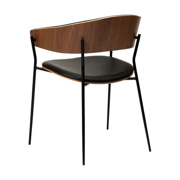 Scaun de sufragerie negru/în culoare naturală închisă cu cotiere Crib – DAN-FORM Denmark-image-4