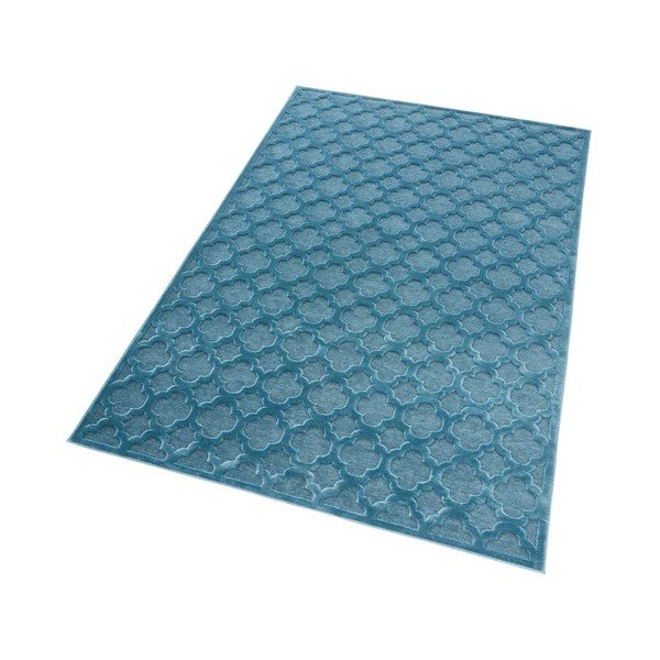 Covor din viscoză Mint Rugs Shine Bryon, 80 x 125 cm, albastru-image-3