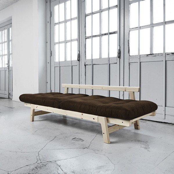 Canapea extensibilă Karup Step Natural/Choco Brown-image-3