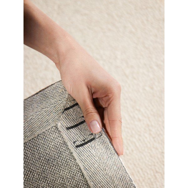 Covor crem țesut manual din lână 200x290 cm Puristic Knots – Elle Decoration-image-4