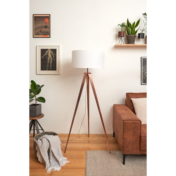 Lampadar metalic și cu abajur alb Bonami Essentials Kiki-image-4