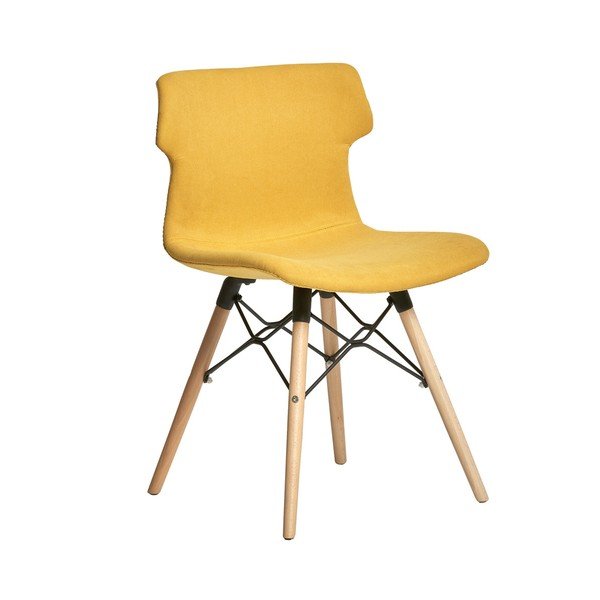 Set 4 scaune Marckeric Cala, galben-image-2
