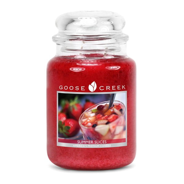Lumânare aromată în recipient Goose Creek Red Fruits, 150 de ore ardere
