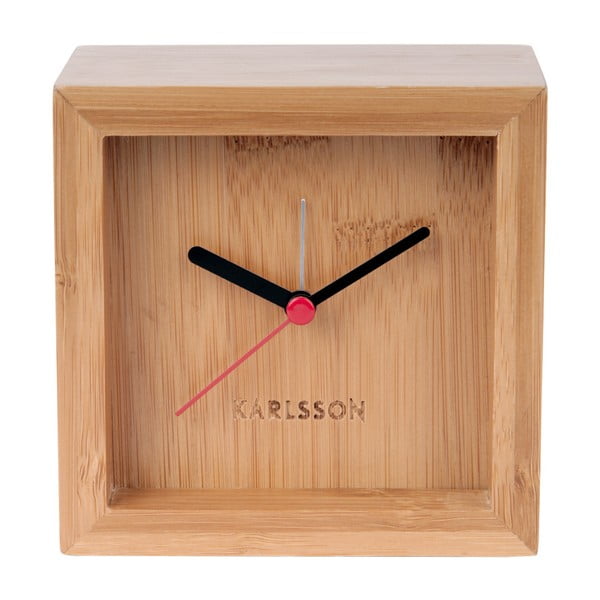 Ceas de masă din bambus Karlsson Franky, lățime 10 cm