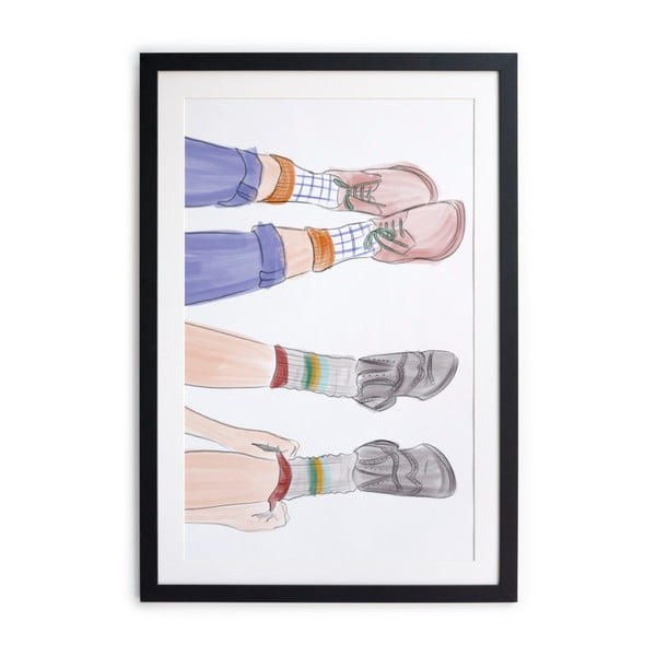 Tablou/poster înrămat Really Nice Things Feet 40 x 60 cm