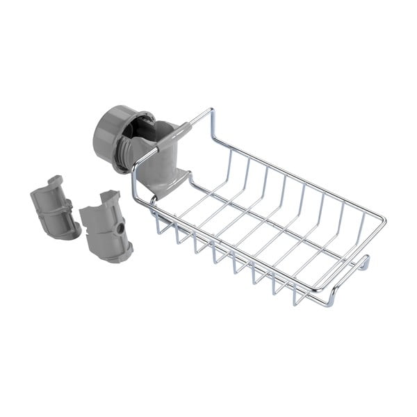 Raft pentru baie argintiu autoadeziv din oțel inoxidabil - Maximex-image-2