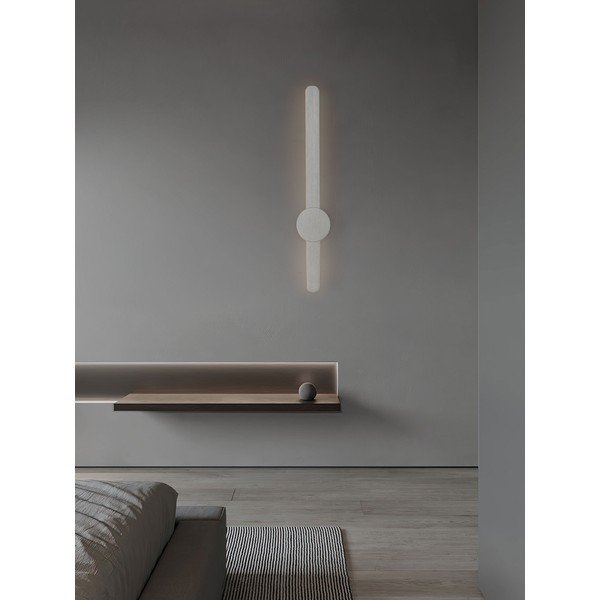 Aplică de perete argintiu-mat LED din aluminiu Norei – Nova Luce-image-2