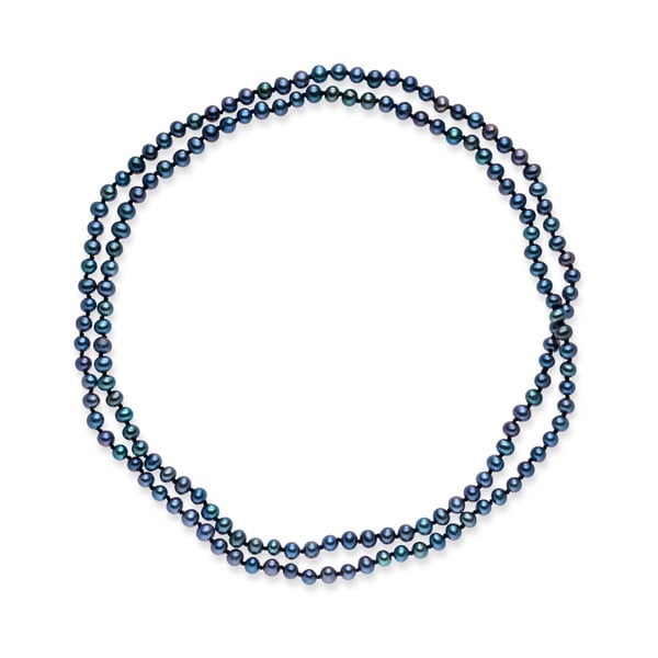 Colier din perle Nova Pearls Emilie, albastru