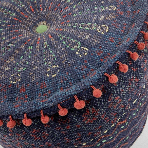 Puf La Forma Haakon, înălțime 45 cm, albastru-image-1