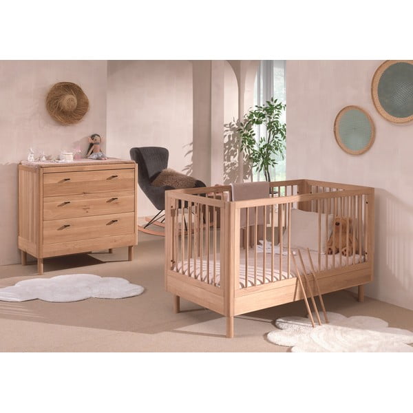 Set de mobilă pentru copii 2 buc. din lemn de stejar Forrest – Vipack-image-1