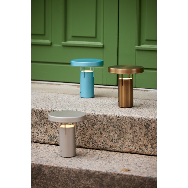 Veioză în culoarea bronz LED cu intensitate reglabilă (înălțime 20 cm) BringMe – Hübsch-image-4