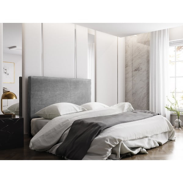 Tăblie de pat gri 180x120 cm Natalia – Milo Casa-image-3