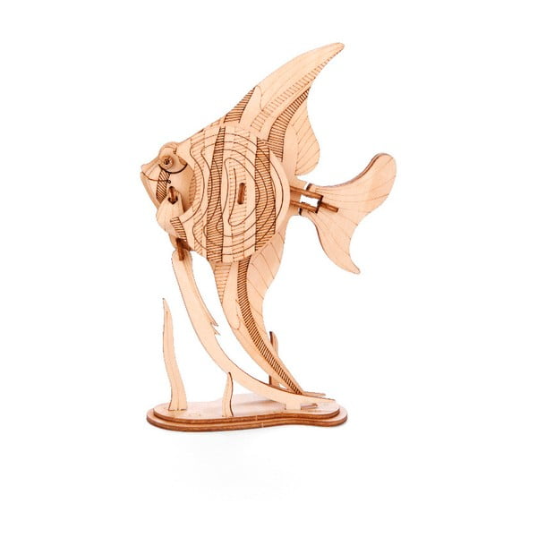 Puzzle 3D din lemn de balsa Kikkerland Angelfish
