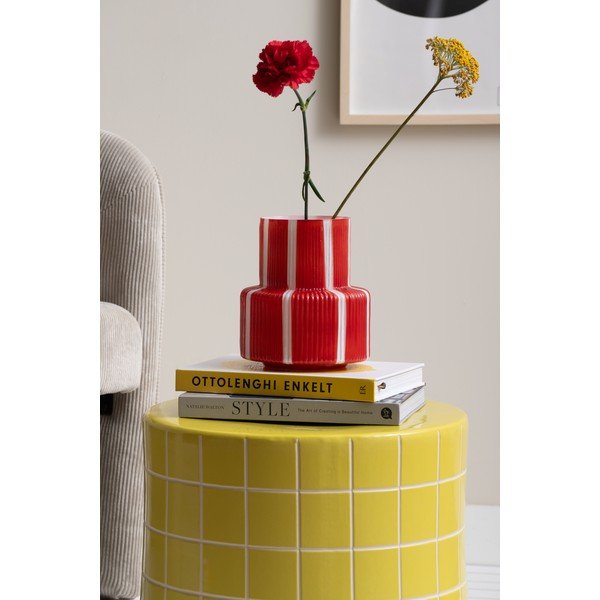 Măsuță auxiliară rotundă din ceramică ø 42 cm Retro Tiles – Leitmotiv-image-3