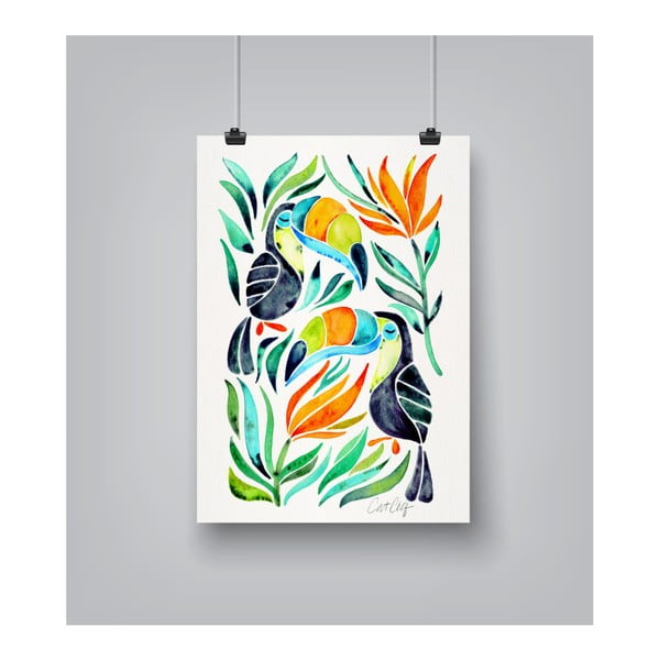 Poster Americanflat Americanflat Toucans, 30 x 42 cm