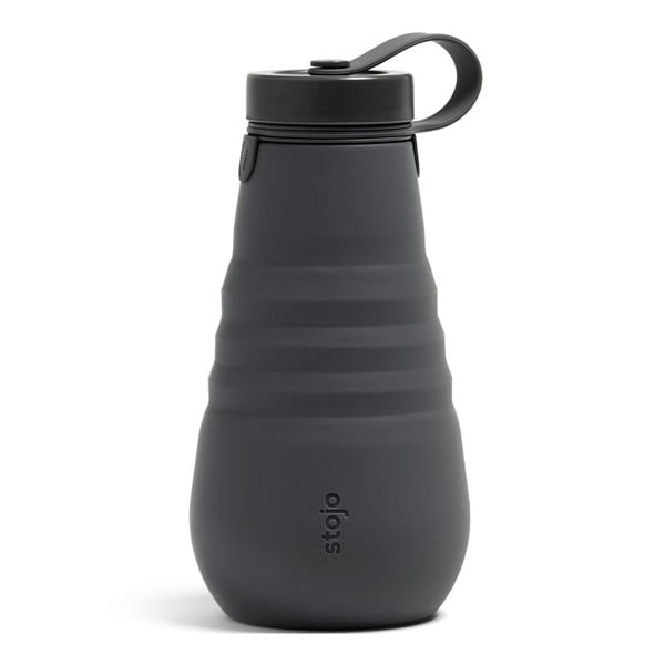 Sticlă pliabilă Stojo Bottle Carbon, 590 ml, gri antracit