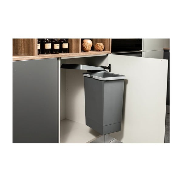 Coș de gunoi de plastic încorporat 24 l Swing 2.0 - Elletipi-image-3