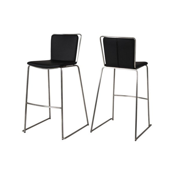 Scaun de bar Canett Alfa, negru-image-1