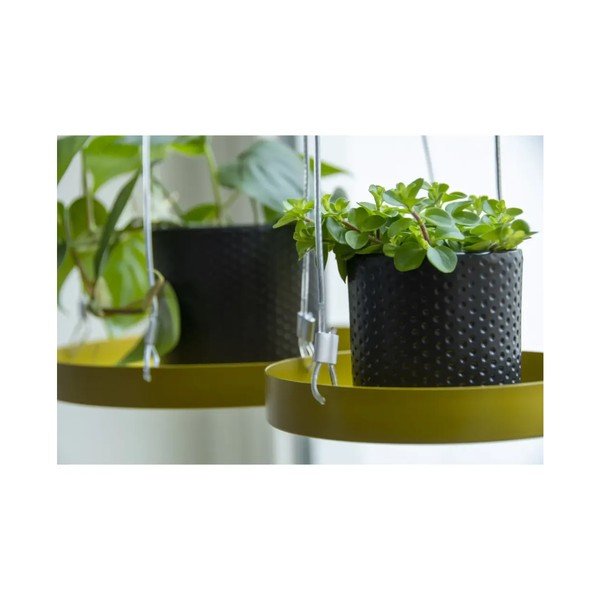 Suport suspendat galben pentru ghiveci Esschert Design Scandi, ø 14 cm-image-3