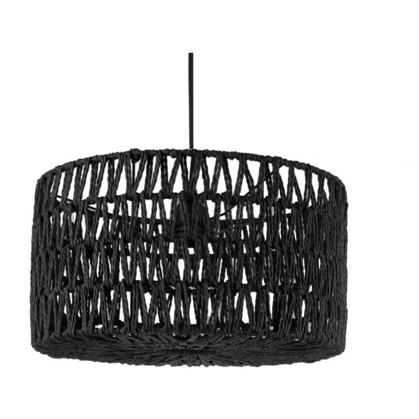 Lustră Leitmotiv Paper Rope, ⌀ 39 cm, negru 