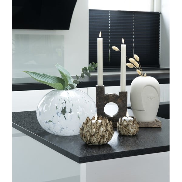 Vază crem din ceramică (înălțime 19,5 cm) Face – House Nordic-image-1