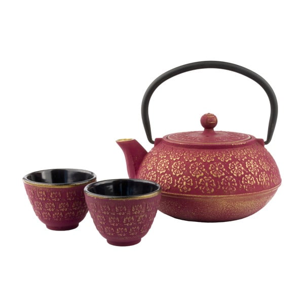 Set cadou ceainic cu infuzor și cești din fontă Bredemeijer Shanghai
