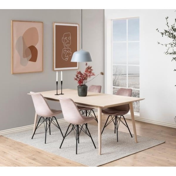 Scaun de dining negru/roz Eris – Actona-image-1