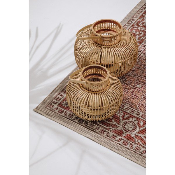 Set 2 felinare din bambus Hübsch Bamboo-image-1