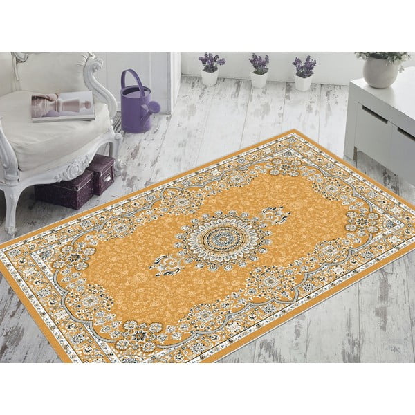 Covor Vitaus Luka, 80 x 200 cm, galben-image-1