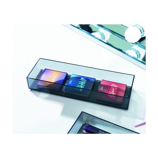 Organizator de baie negru mat pentru cosmetice din plastic reciclat – iDesign-image-1