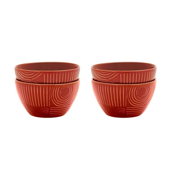 Boluri mici cărămizii din ceramică 4 buc. 400 ml Arc – Maxwell & Williams