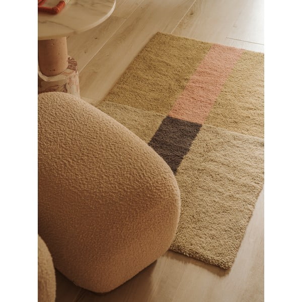 Covor țesut manual din lână 80x140 cm Chroma Dusty Pink – Lorena Canals-image-1