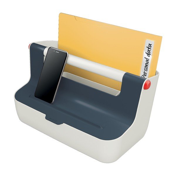 Cutie portabilă cu organizator Leitz Cosy, gri-image-3