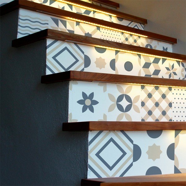 Set 2 autocolante pentru scări Ambiance Stickers Stair Jakob, 15 x 105 cm-image-1
