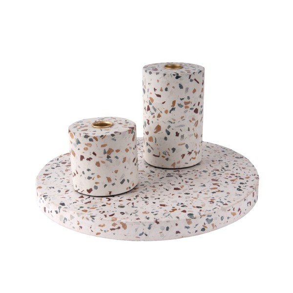 Tavă artizanală PT LIVING Terrazzo Trois, ⌀ 30 cm-image-1