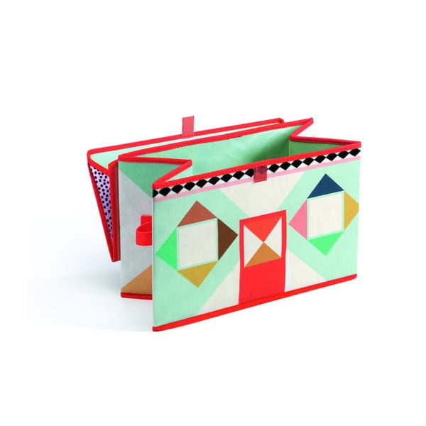 Cutie depozitare jucării Djeco „Căsuță”, multicolor