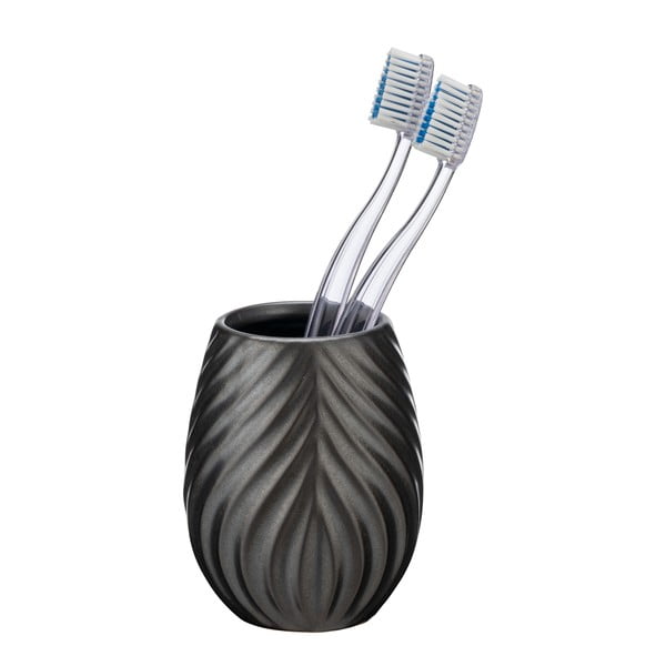 Suport pentru periuța de dinți gri antracit din ceramică Idro – Wenko-image-2