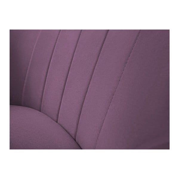 Fotoliu cu picioare negre Mazzini Sofas Toscane, mov-image-4