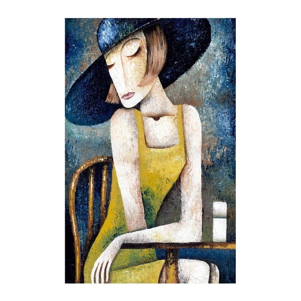 Tablou pe pânză Woman With Hat, 70 x 45 cm
