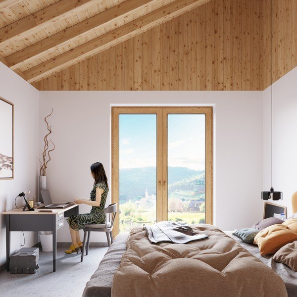 Lustră neagră cu abajur din metal ø 24 cm Rossario – Sollux-image-4