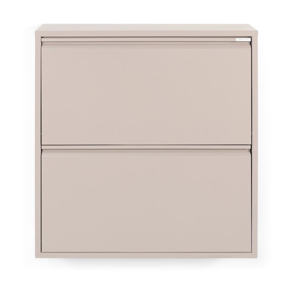 Pantofar taupe cu deschidere înclinată din metal 75x77,5x22,5 cm Billy – Spinder Design-image-3