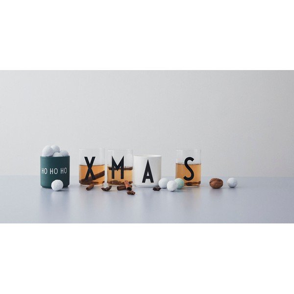 Cană din porțelan Design Letters Favourite Ho Ho Ho, verde închis-image-1