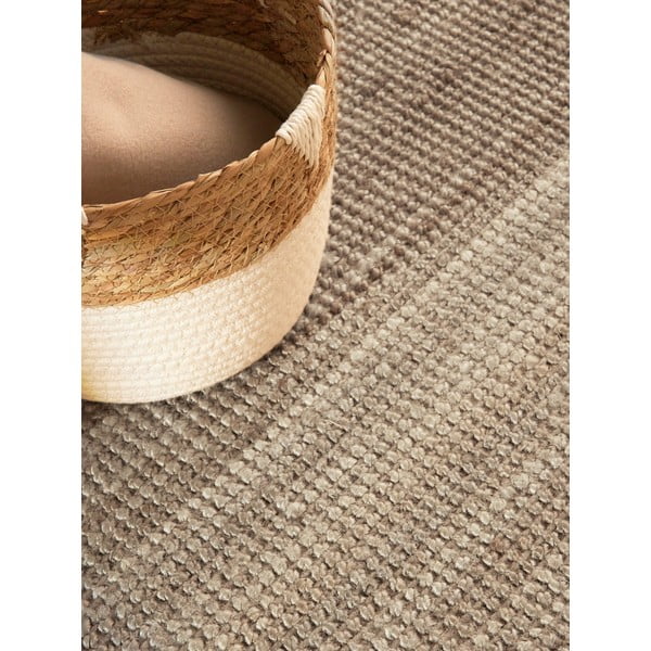 Covor taupe rotund din iută ø 160 cm Bouclé Jaipur – Hanse Home-image-3