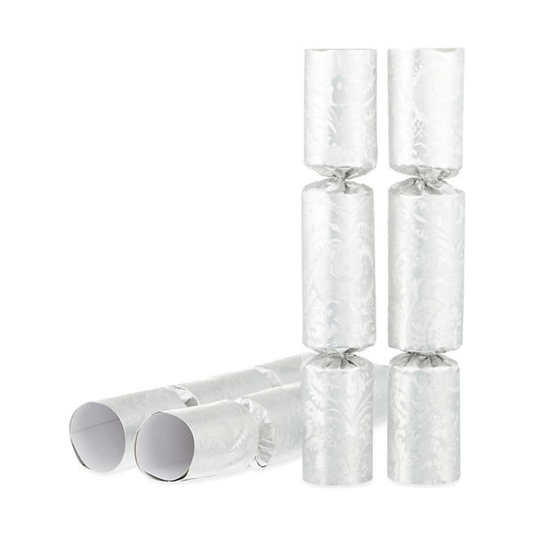 Pocnitori de Crăciun din hârtie în set de 8 Decadence Silver - Robin Reed-image-1