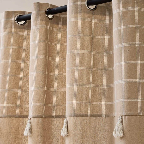 Draperie maro din amestec de bumbac 140x240 cm Everest – douceur d'intérieur-image-2