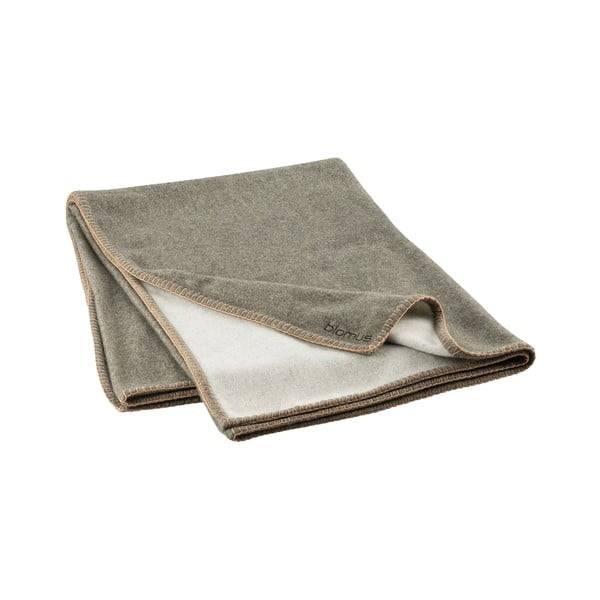 Pătură verde din amestesc de lână 145x200 cm Ahwi – Blomus