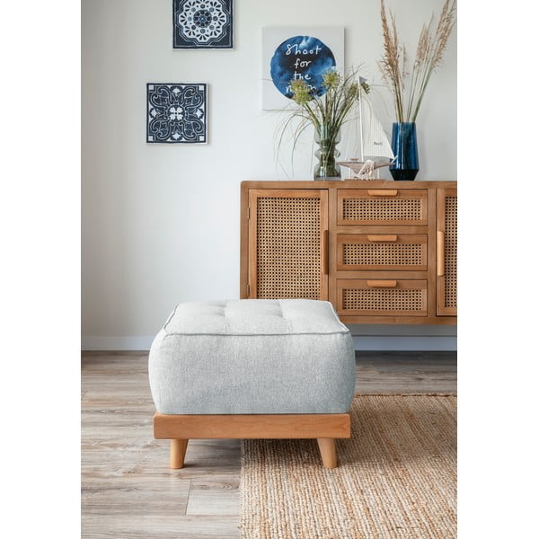 Taburet Miuform Dazzling Daisy, gri deschis-image-1