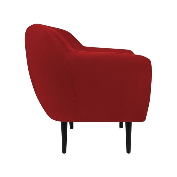 Fotoliu cu tapițerie din catifea Mazzin Sofas Toscane, roșu-image-3