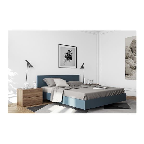 Noptieră cu 2 sertare TemaHome Aurora, maro -image-4