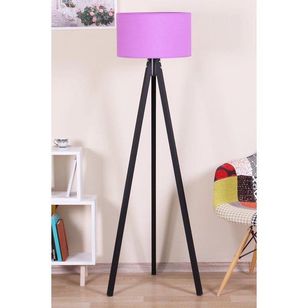 Lampadar negru/violet - Magenta Home